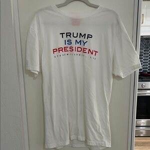 Full Send Steve Will Do It Trump is My President White Graphic T-Shirt | L